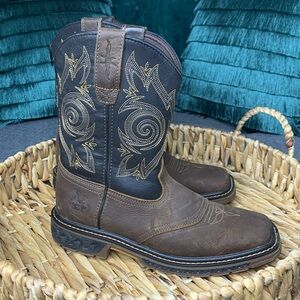 Georgia Boot Carbo-Tec LT Big Kid Pull On Saddle Boots